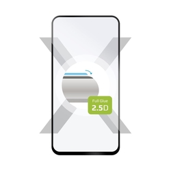Ochranné tvrzené sklo FIXED Full-Cover pro Infinix Note 30 VIP, lepení přes celý displej, černé