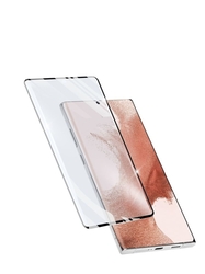 Ochranné zaoblené tvrzené sklo pro celý displej Cellularline Impact Glass pro Samsung Galaxy S23 Ultra