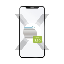 Ochranné tvrzené sklo FIXED Full-Cover pro Motorola Moto G04, lepení přes celý displej, černé