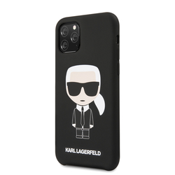 Karl Lagerfeld Iconic Silikonvý Kryt pro iPhone 11 Pro Black