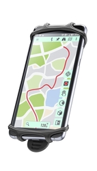 Univerzální držák Cellularline Bike Holder pro mobilní telefony k upevnění na řídítka, černý