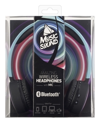 Bluetooth sluchátka MUSIC SOUND s hlavovým mostem a mikrofonem, vzor 6