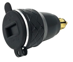 DIN adaptér Interphone s 2 x USB výstupem pro motocykly, max. 4.2 A, černý
