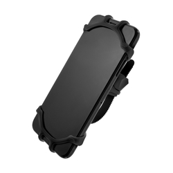 Silikonový držák mobilního telefonu na kolo FIXED Bikee, černý