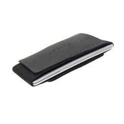 Kožená peněženka FIXED Tiny Wallet z pravé hovězí kůže, černá