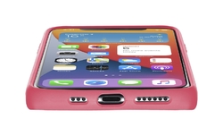 Ochranný silikonový kryt Cellularline Sensation pro Apple iPhone 12 mini, coral red
