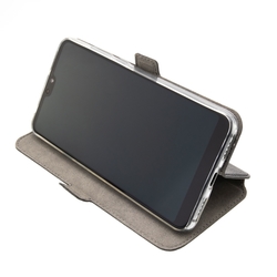 Tenké pouzdro typu kniha FIXED Topic pro Samsung Galaxy A12, černé