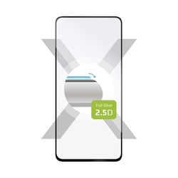Ochranné tvrzené sklo FIXED Full-Cover pro Samsung Galaxy S21 FE 5G, lepení přes celý displej, černé