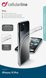 Extratenký zadní kryt CellularLine Fine pro Apple iPhone 11 Pro, transparentní