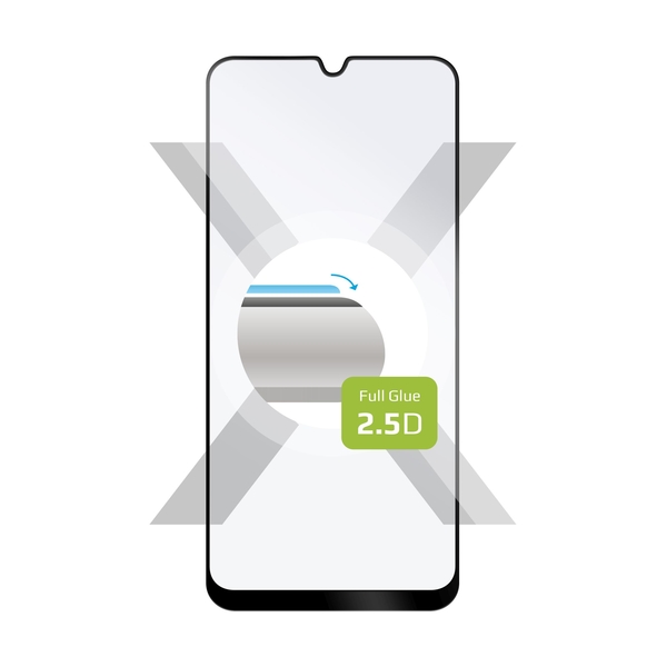 Ochranné tvrzené sklo FIXED Full-Cover pro Samsung Galaxy M21, lepení přes celý displej, černé
