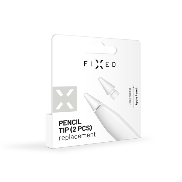 Náhradní hroty FIXED Pencil Tips pro Apple Pencil, 2ks, bílé