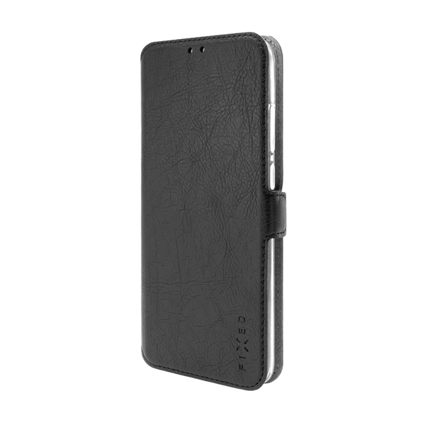 Tenké pouzdro typu kniha FIXED Topic pro Samsung Galaxy A22, černé