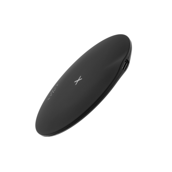 Podložka pro rychlé bezdrátové nabíjení telefonu FIXED SlimPad, 15W, černá