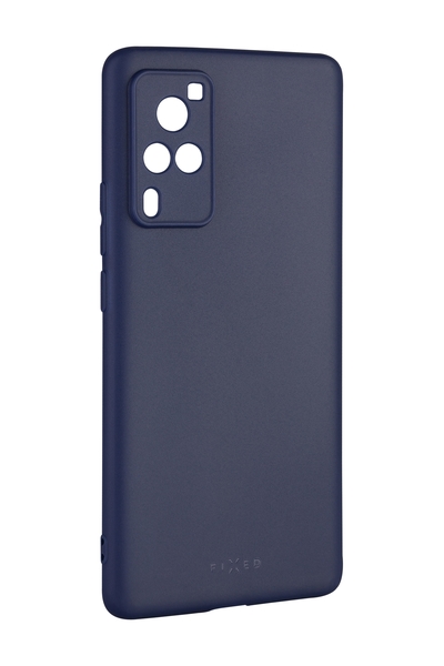 Zadní pogumovaný kryt FIXED Story pro Vivo X60 Pro 5G, modrý