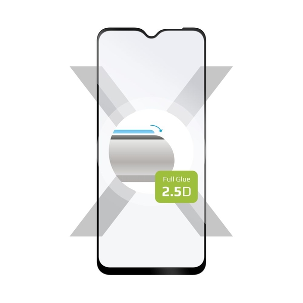 Ochranné tvrzené sklo FIXED Full-Cover pro Samsung Galaxy M23 5G, lepení přes celý displej, černé