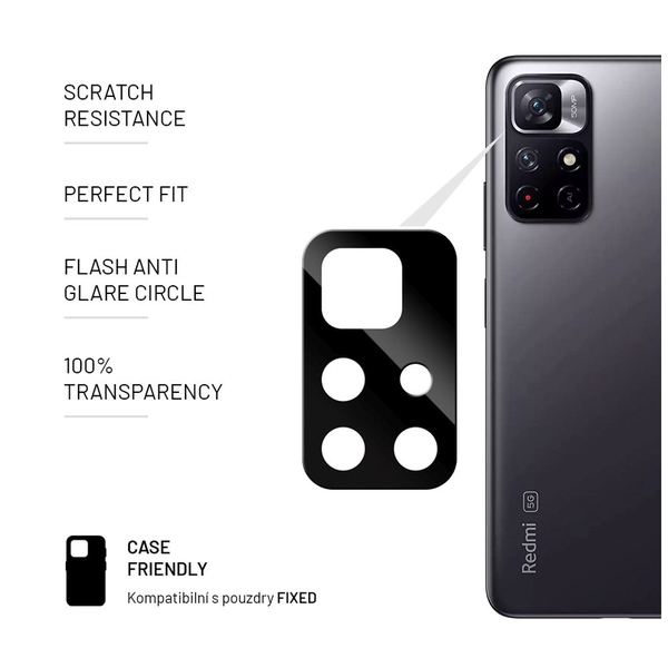 Ochranné sklo fotoaparátu FIXED pro Xiaomi Redmi Note 11T 5G