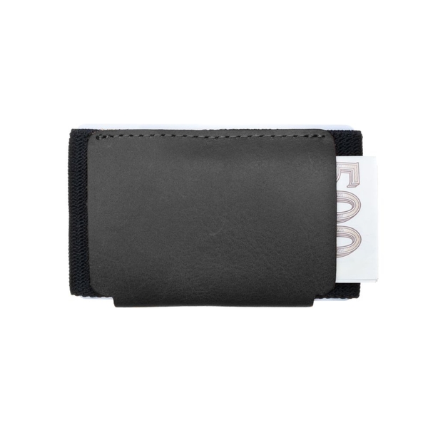 Kožená peněženka FIXED Sense Tiny Wallet se smart trackerem FIXED Sense, černá