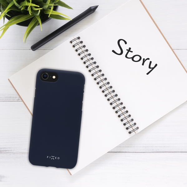 Zadní pogumovaný kryt FIXED Story pro Xiaomi Redmi Go, modrý