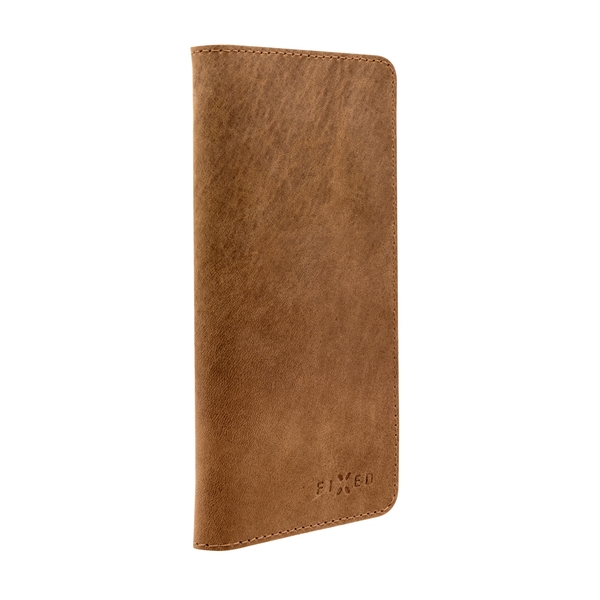 Kožené pouzdro FIXED Pocket Book pro Apple iPhone X/XS/11 Pro, hnědé