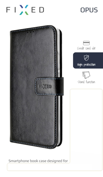 Pouzdro typu kniha FIXED Opus pro Xiaomi Redmi Note 8 Pro, černé