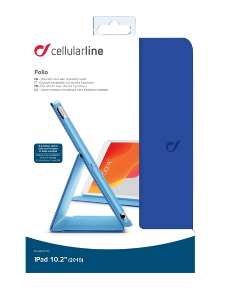 Pouzdro se stojánkem Cellularline Folio pro Apple iPad 10,2