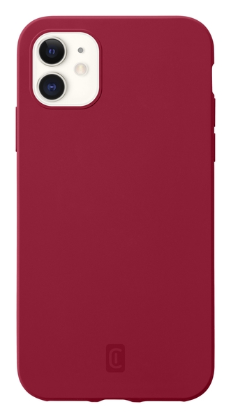 Ochranný silikonový kryt Cellularline Sensation pro Apple iPhone 12 mini, červený