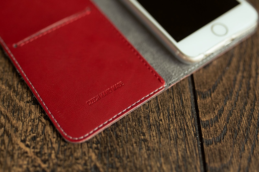 Pouzdro typu kniha FIXED FIT pro Apple iPhone 13 Mini, červené